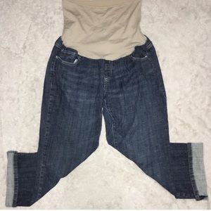 - American Star Denim Maternity Capris XL